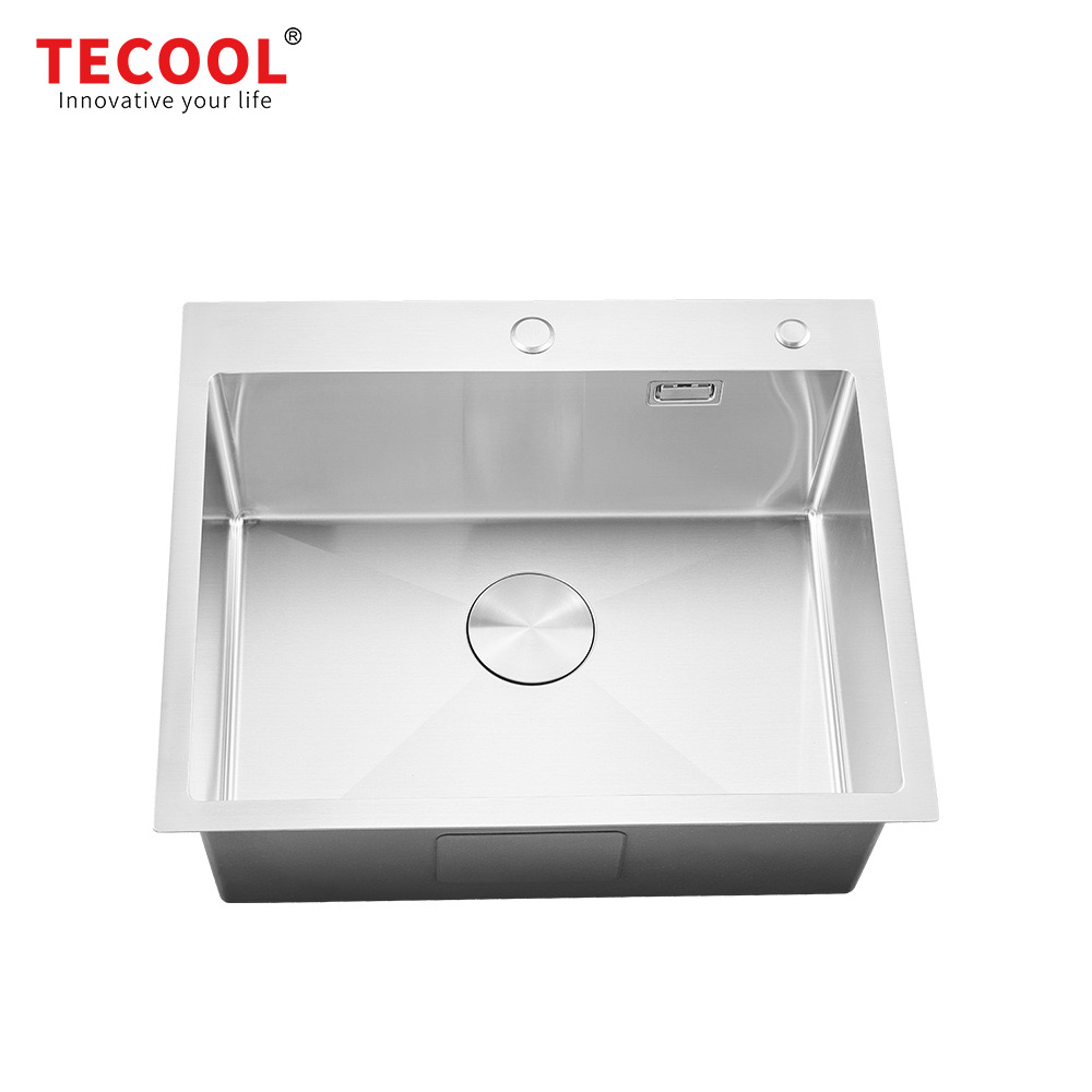 H-6045TS Handmade Single Bowl 304-Grade Kitchen Sink
