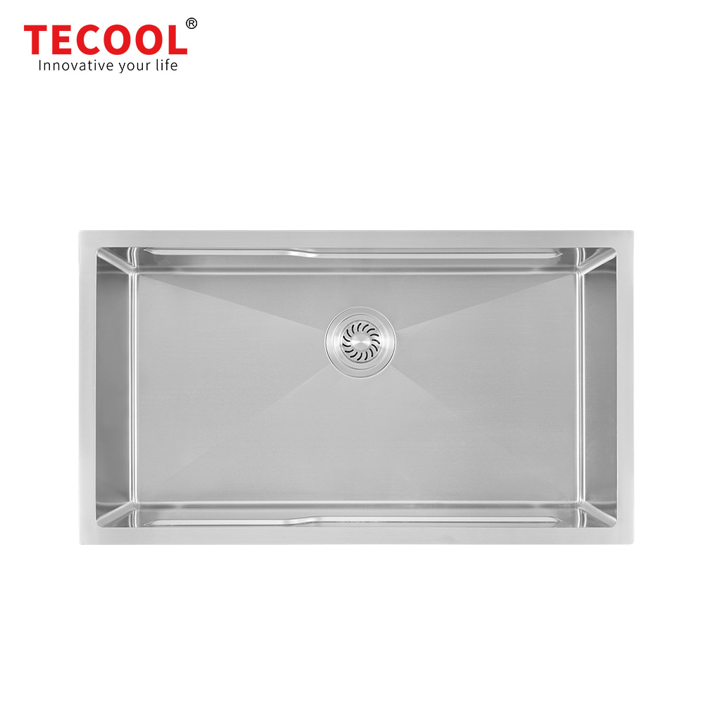 H-8045USJ-SV Handmade SUS304 Undermount Single Bowl Kitchen Sink