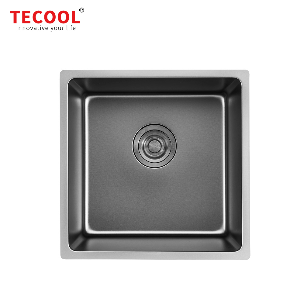 SG-4444AR1-BK SUS304 stainless steel kitchen sink stretch-formed single bowl