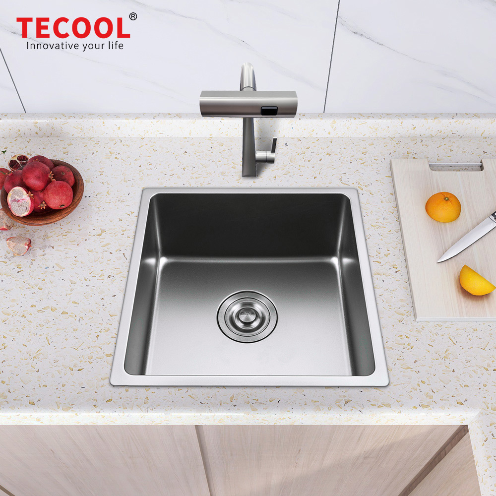 SG-4444AR1-BK SUS304 stainless steel kitchen sink stretch-formed single bowl