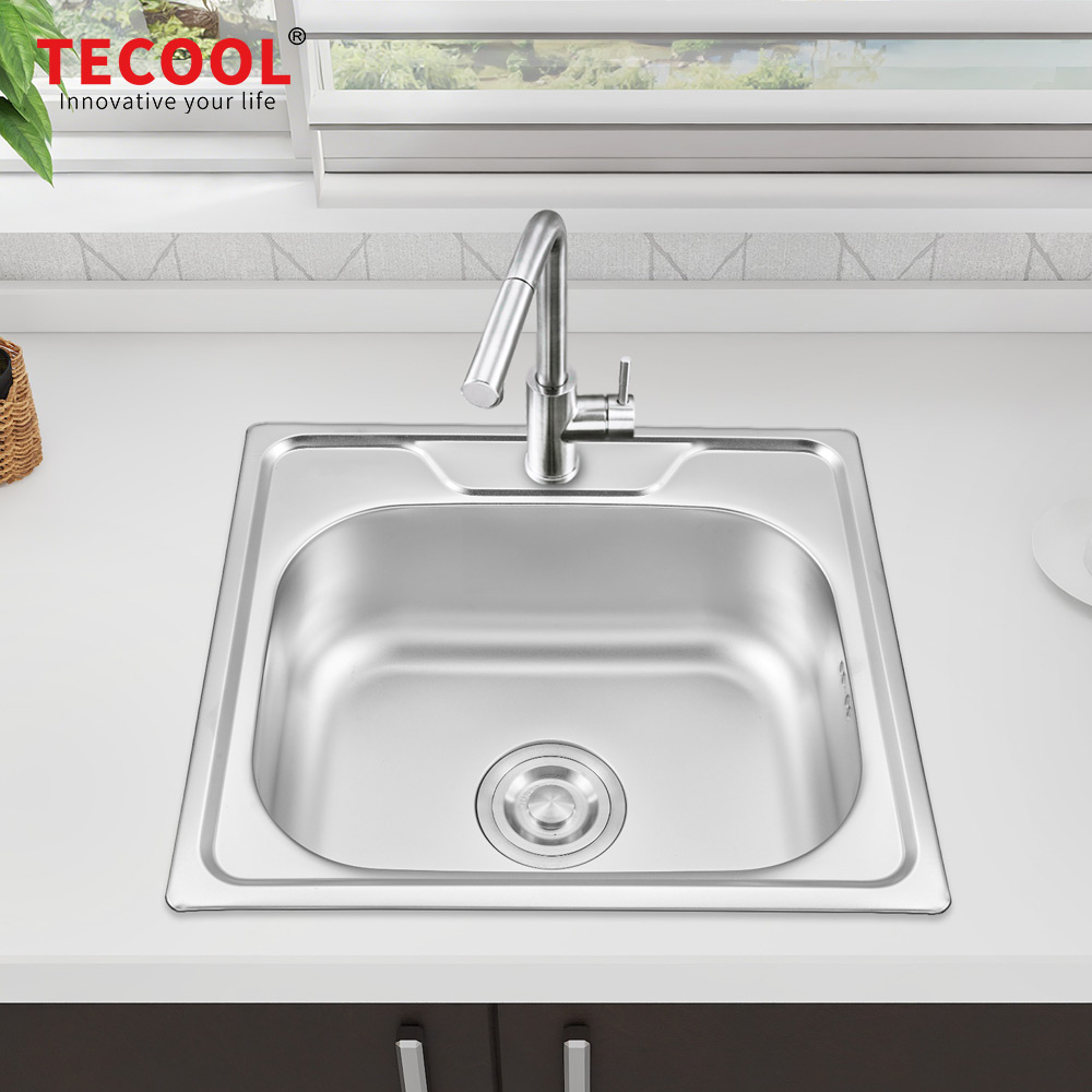 SG-5045A1 SUS304 stainless steel kitchen sink stretch-formed single bowl