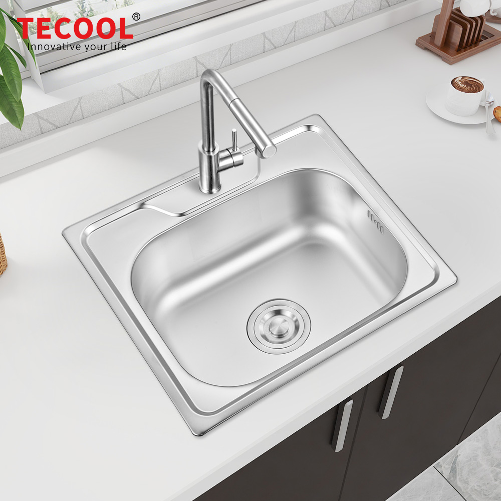 SG-5045A1 SUS304 stainless steel kitchen sink stretch-formed single bowl