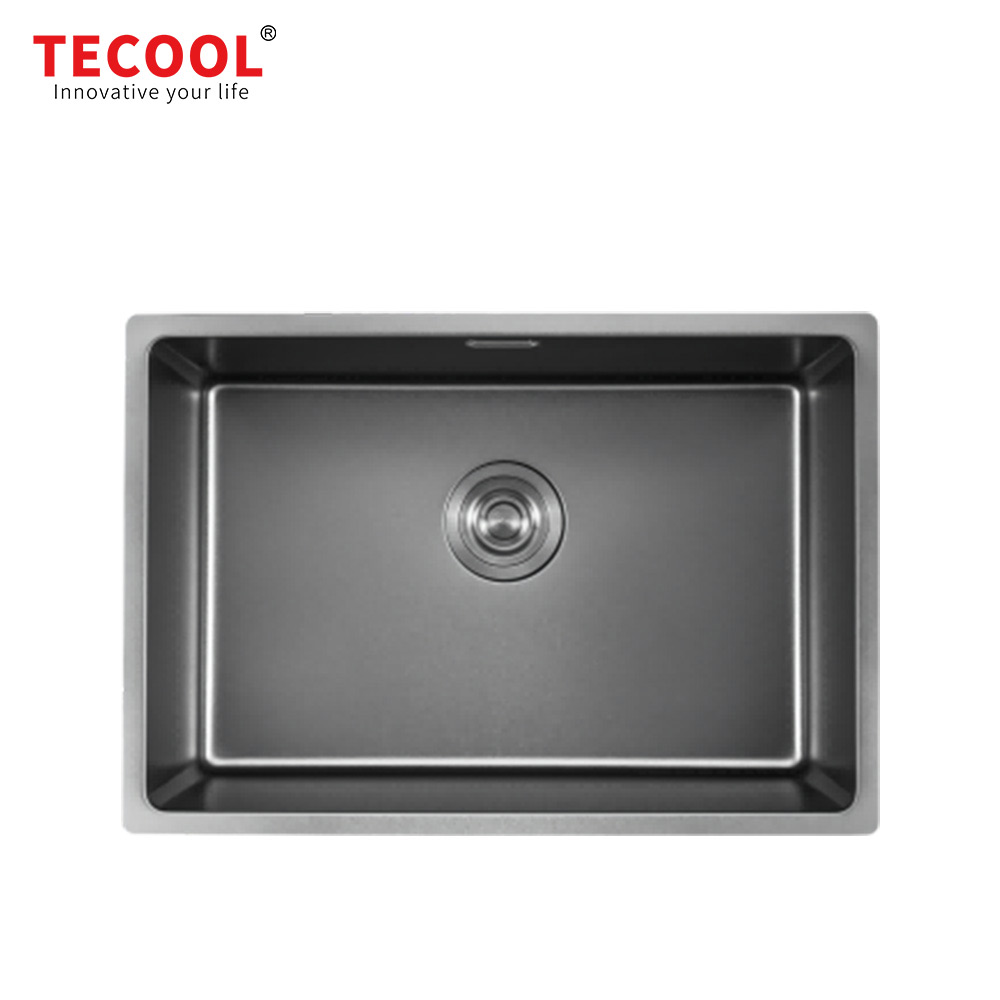 SG-6444AR1-VBK SUS304 stainless steel kitchen sink stretch-formed single bowl