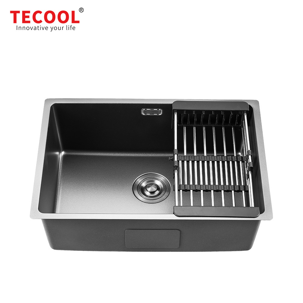 SG-6444AR1-VBK SUS304 stainless steel kitchen sink stretch-formed single bowl