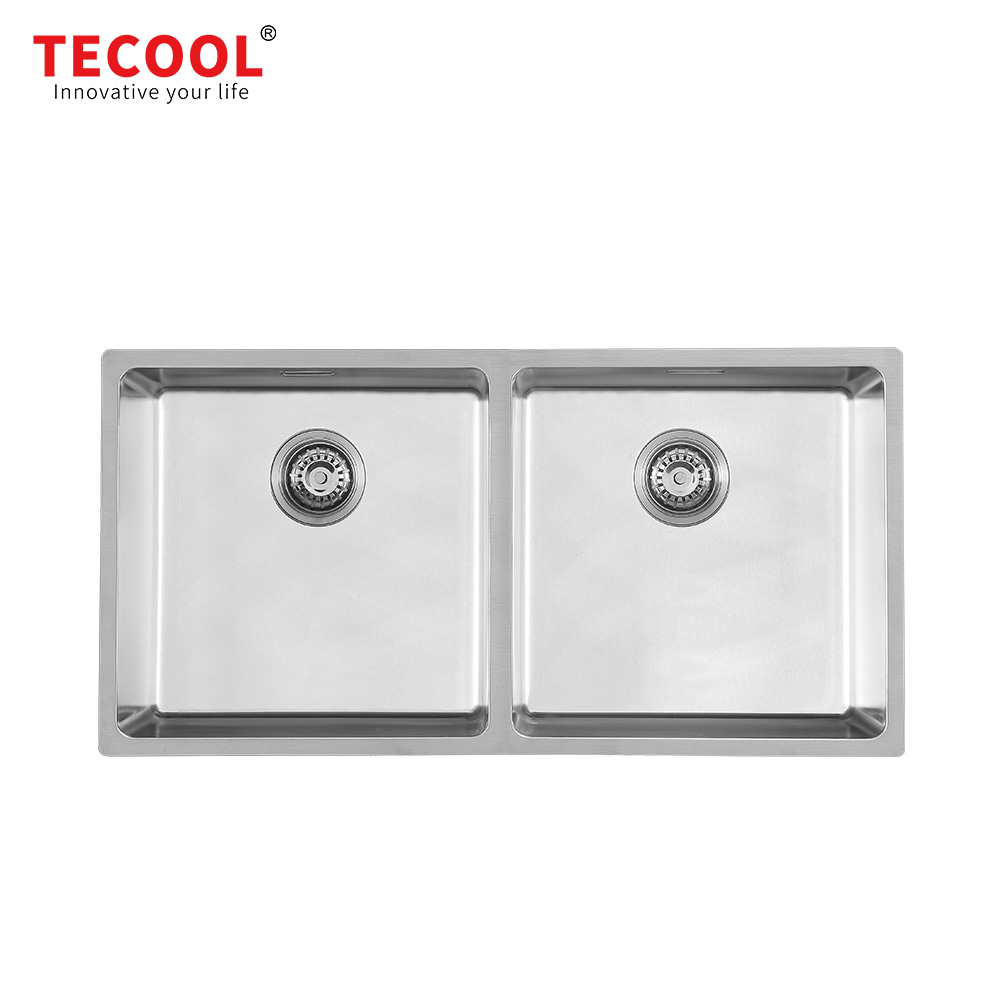 SG-8644BR1 SUS304 stainless steel kitchen sink stretch-formed double bowl