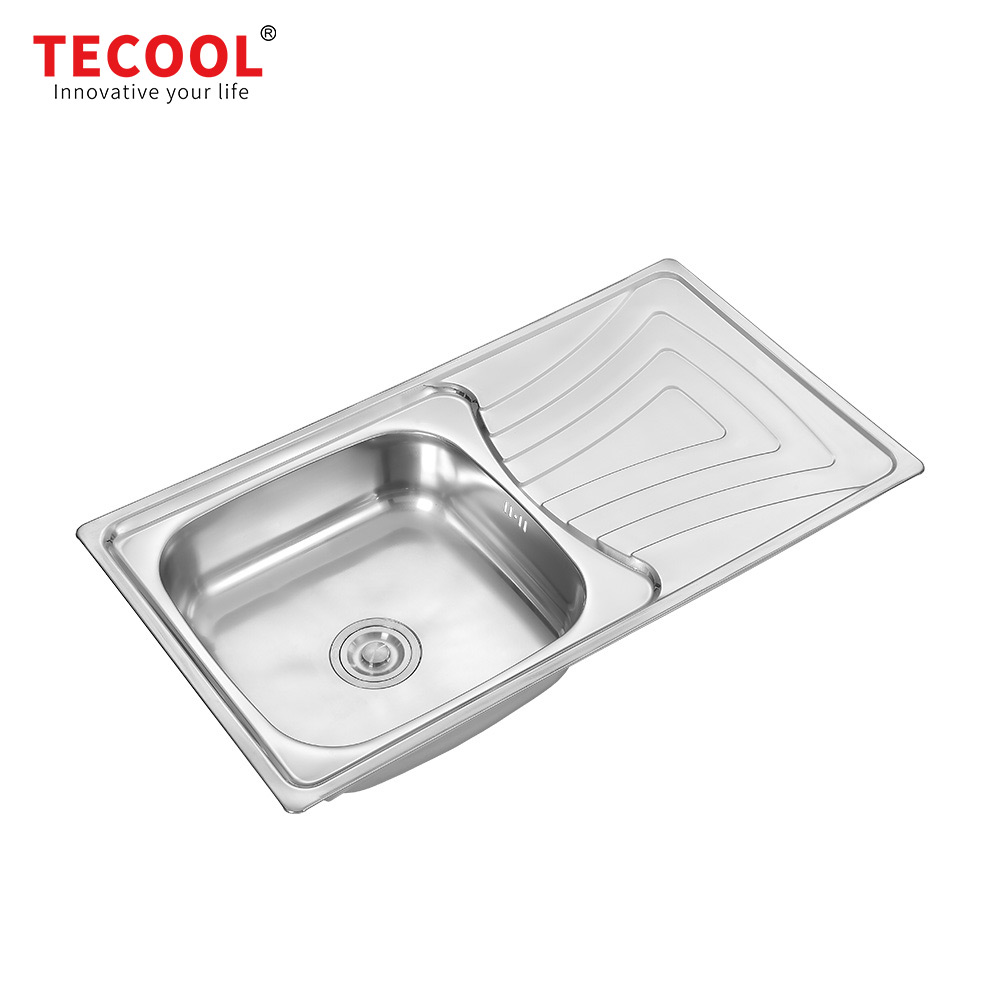SG-9050C1 SUS304 stainless steel kitchen sink stretch-formed single bowl