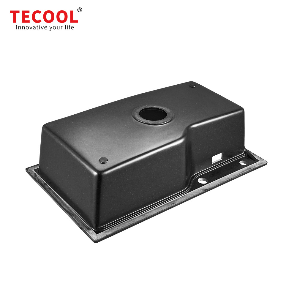 SG-G7545TS-BK TEGAO Topmount single Bowl Granite Composite Kitchen Sink