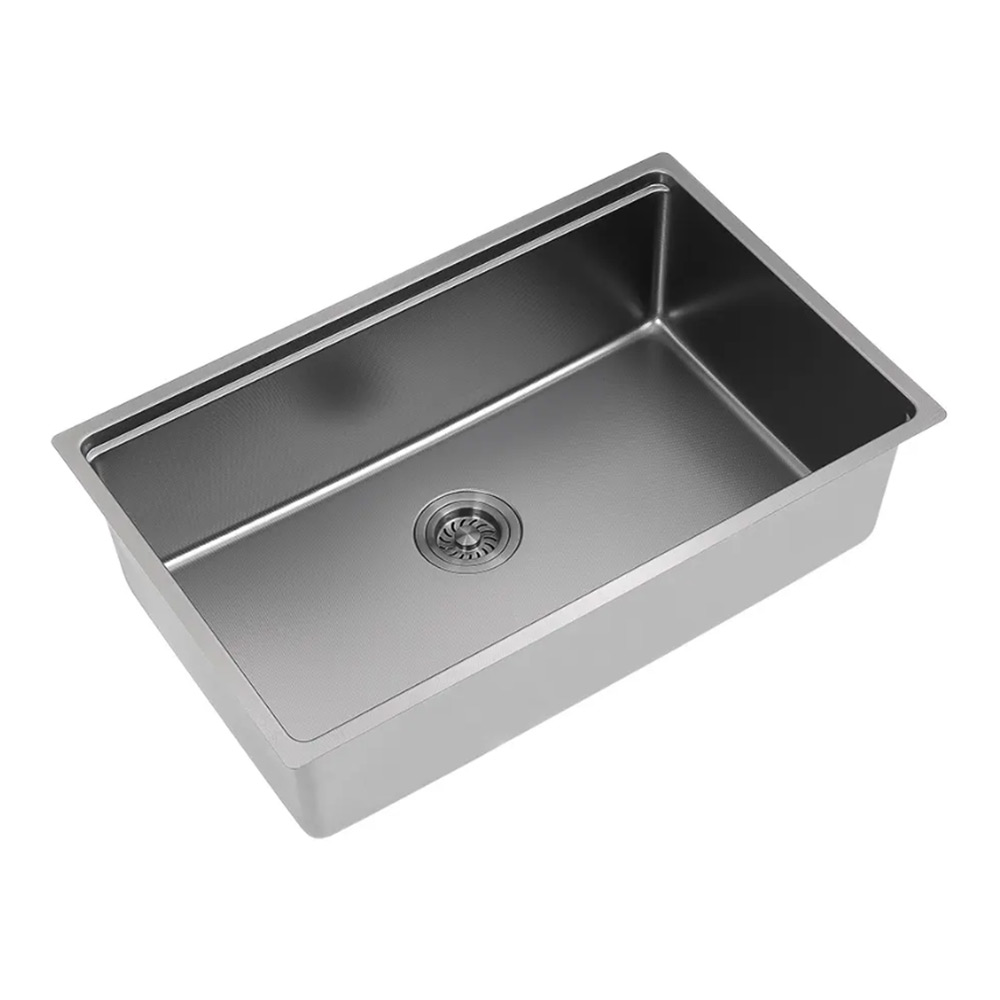 SG-7648AR1-EBBK Durable Scratch-Resistant Kitchen Sink Durable SUS304 Undermount Design Without Faucet Stainless Steel Pressed Kitchen Sink