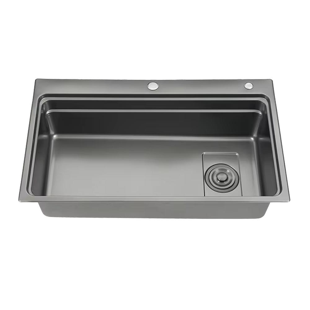SUS304 SG-8048AR1 Stainless Steel Multi-Function Rectangular Above Counter With Faucet Installation Type Press Kitchen Sink