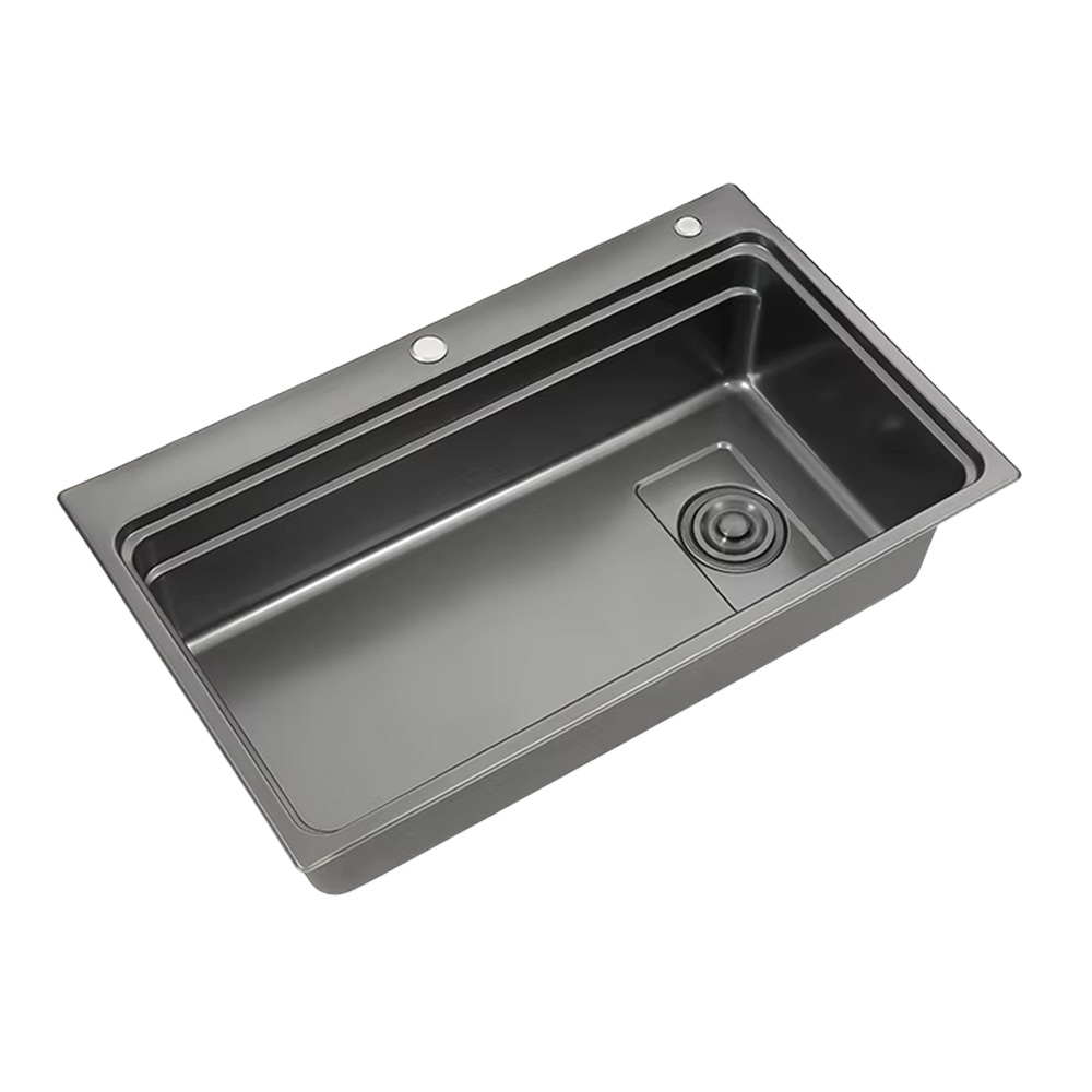 SUS304 SG-8048AR1 Stainless Steel Multi-Function Rectangular Above Counter With Faucet Installation Type Press Kitchen Sink