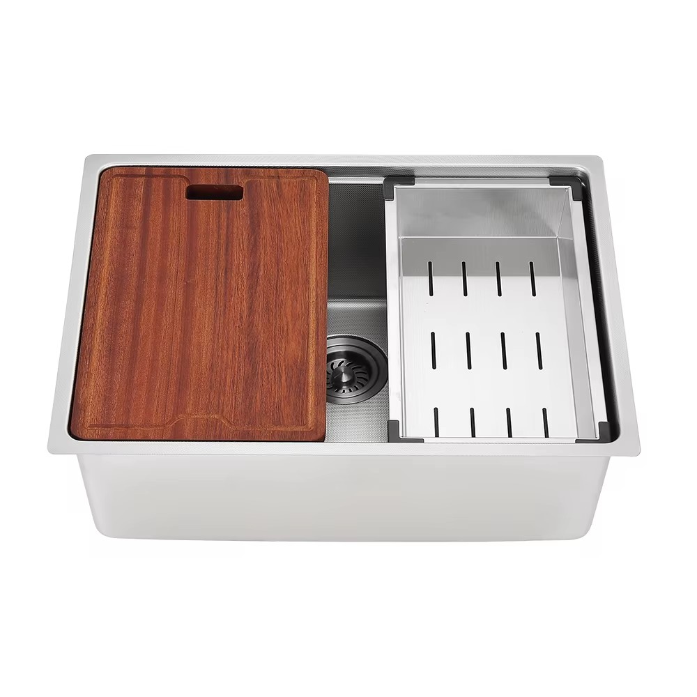 SG-6448AR1 Sus304 Stainless Steel Multifunctional Integrated Press Big Single Bowl Design for Convenience Kitchen Sink