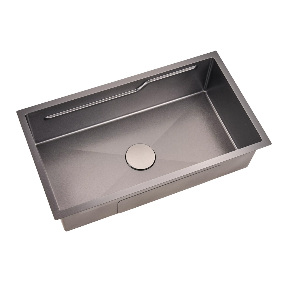 H-8045US-EBBK Multifunctional Sinks Handmade Sink Stainless Sink Customized Sizes With Stage Anti Scratch Single Bowl