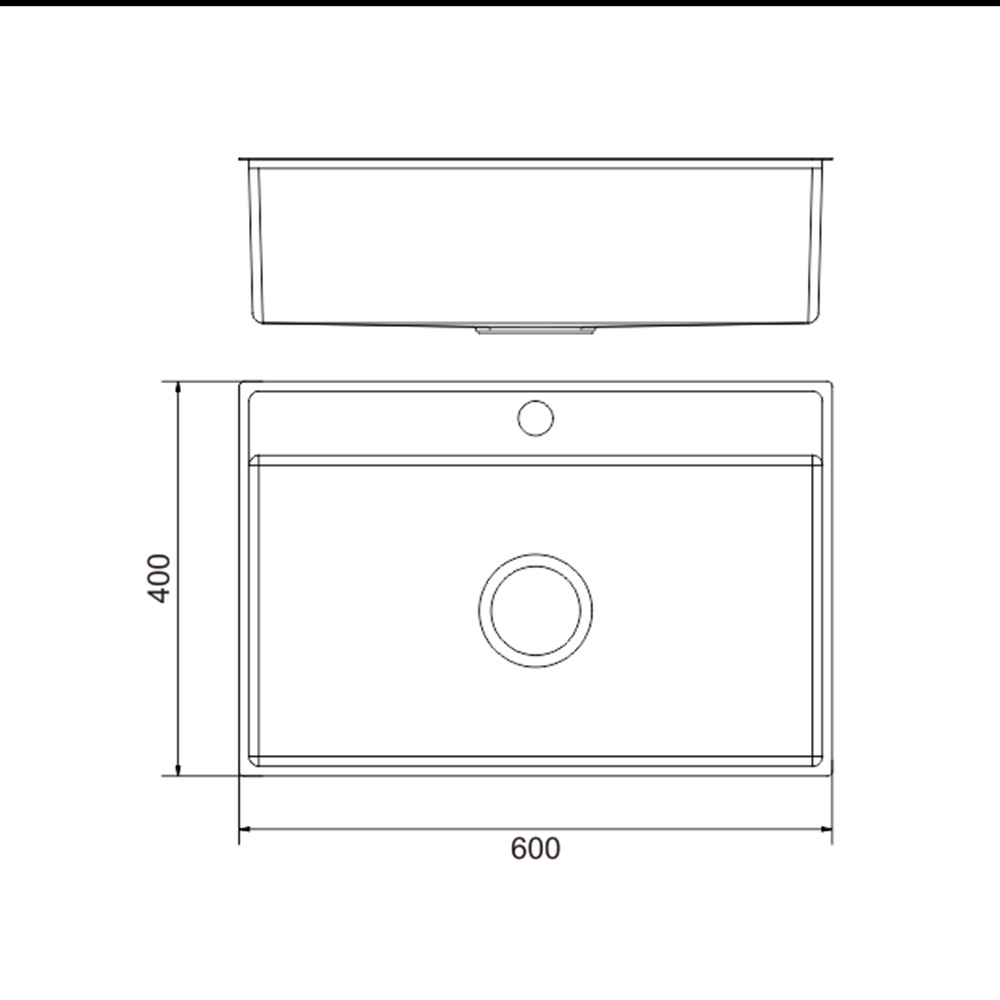 H-B6040S-RG Handmade Round Rose Gold Stainless Steel Above Counter Bathroom Sink